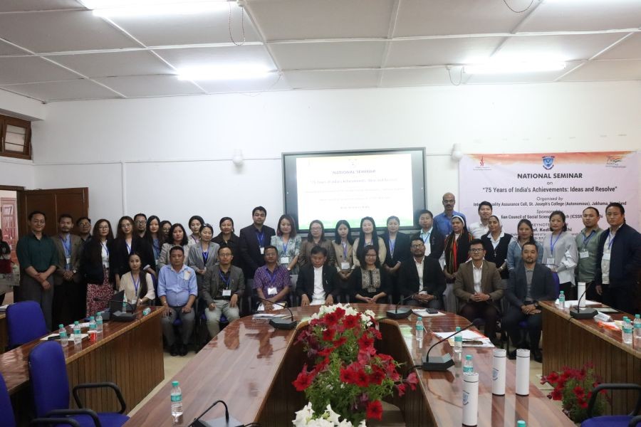 Participants of the national seminar held at St Joseph’s College (A) Jakhama.